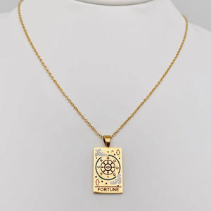 Tarot Charm Gold-Plated Necklace