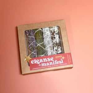 Cleanse and Manifest Kit - Bundle - 4 Pack - Sage Smudge
