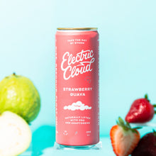 Load image into Gallery viewer, Electric Cloud Strawberry Guava CBD & Adaptogen Beverages