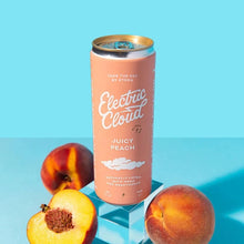 Load image into Gallery viewer, Electric Cloud Juicy Peach CBD & Adaptogen Beverage