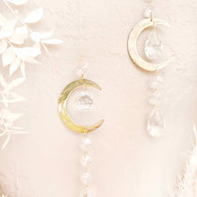 Load image into Gallery viewer, Moon Suncatcher - Rainbow Maker - Wall Decor - Rainbow Prism