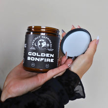 Load image into Gallery viewer, Project Happiness Golden Bonfire - 8 oz Soy Candle - Fall Scent