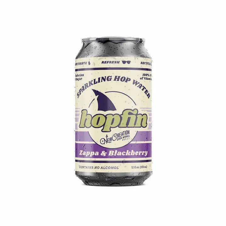 New Creation Soda Hopfin Zappa and Blackberry gem life collective