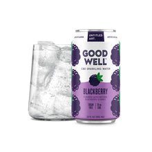 Load image into Gallery viewer, Goodwell CBD Sparkling Water Blackberry