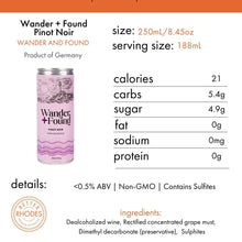 Load image into Gallery viewer, Wander + Found Non-Alcoholic Pinot Noir