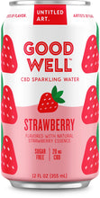 Load image into Gallery viewer, Goodwell CBD Sparkling Water Strawberry