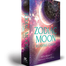Load image into Gallery viewer, Zodiac Moon Reading Cards: 36 Full-Color Cards &amp; Guidebook
