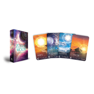 Zodiac Moon Reading Cards: 36 Full-Color Cards & Guidebook