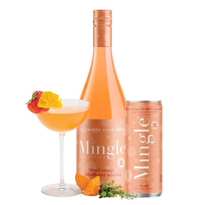 Mingle Mocktails Blood Orange Elderflower Mimosa