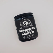 Load image into Gallery viewer, Project Happiness Oakmoss and Amber - 8 oz Soy Candle
