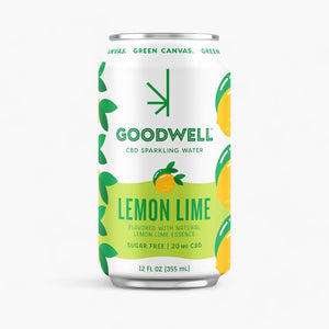 Goodwell CBD Sparkling Water Lemon Lime