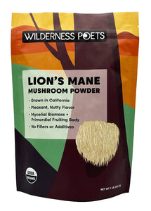 Wilderness Poets Organic Lion's Mane Mushroom Powder