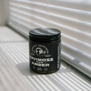 Project Happiness Oakmoss and Amber - 8 oz Soy Candle