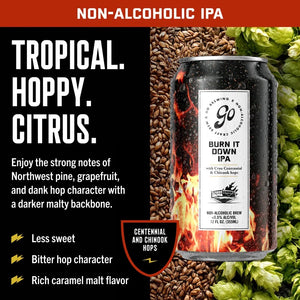 Go Brewing Burn It Down IPA - Carmel Malt & Tropical
