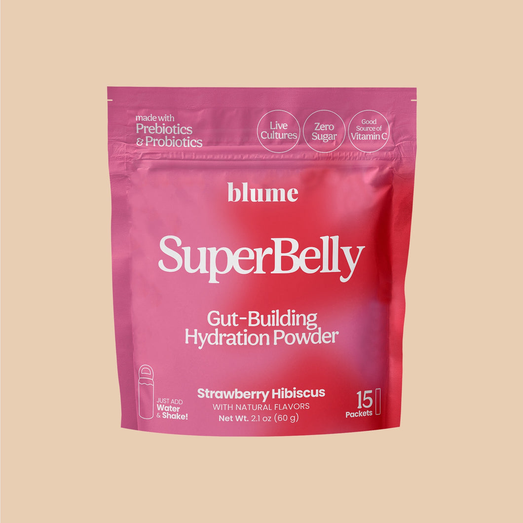 Blume Superbelly Hydration & Gut Mix, Strawberry Hibiscus