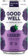 Load image into Gallery viewer, Goodwell CBD Sparkling Water Blackberry
