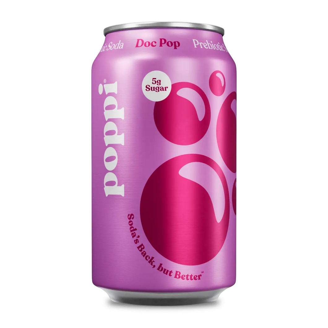 poppi, Doc Pop, A Healthy Sparkling Prebiotic Soda