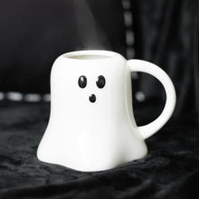 Load image into Gallery viewer, Ghost Shaped Spooky Halloween Mug
