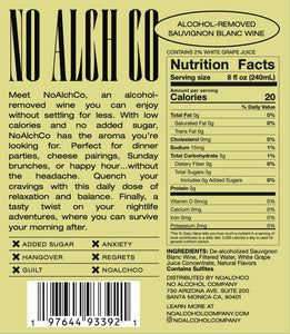 NoAlchCo Alcohol-Removed Sauvignon Blanc