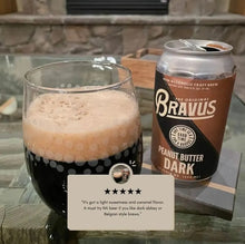 Load image into Gallery viewer, Bravus NA Peanut Butter Dark Craft Brew
