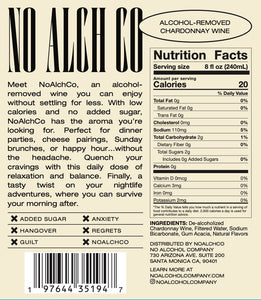 NoAlchCo Alcohol-Removed Chardonnay