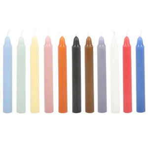 Pack of 12 Mixed Colour Magic Spell Candles