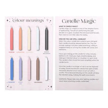 Load image into Gallery viewer, Pack of 12 Mixed Colour Magic Spell Candles
