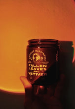 Load image into Gallery viewer, Project Happiness Fallen Leaves and Vetiver - 8 oz Soy Candle - Fall Scent
