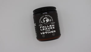 Project Happiness Fallen Leaves and Vetiver - 8 oz Soy Candle - Fall Scent