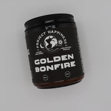 Load image into Gallery viewer, Project Happiness Golden Bonfire - 8 oz Soy Candle - Fall Scent
