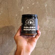 Load image into Gallery viewer, Project Happiness Golden Bonfire - 8 oz Soy Candle - Fall Scent
