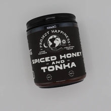 Load image into Gallery viewer, Project Happiness Spiced Honey and Tonka - 8 oz Soy Candle - Fall Scent
