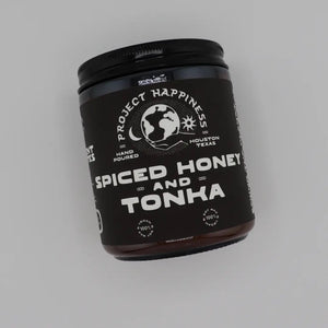 Project Happiness Spiced Honey and Tonka - 8 oz Soy Candle - Fall Scent