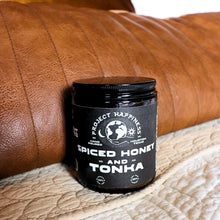 Load image into Gallery viewer, Project Happiness Spiced Honey and Tonka - 8 oz Soy Candle - Fall Scent
