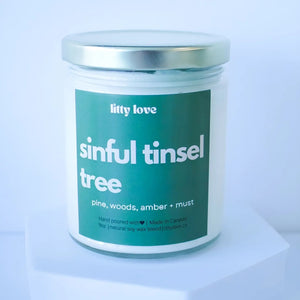 Sinful Tinsel tree-9oz Holiday Candle