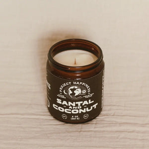 Project Happiness Santal and Coconut - 8 oz Soy Candle