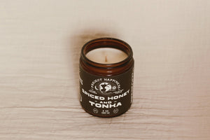 Project Happiness Spiced Honey and Tonka - 8 oz Soy Candle - Fall Scent