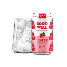 Load image into Gallery viewer, Goodwell CBD Sparkling Water Strawberry
