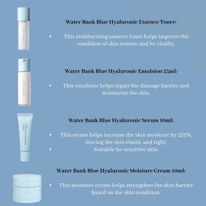 Laneige 4 Step Essential Water Bank Blue Hyaluronic Kit