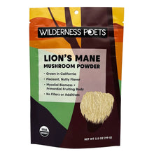 Load image into Gallery viewer, Wilderness Poets Organic Lion&#39;s Mane Mushroom Powder
