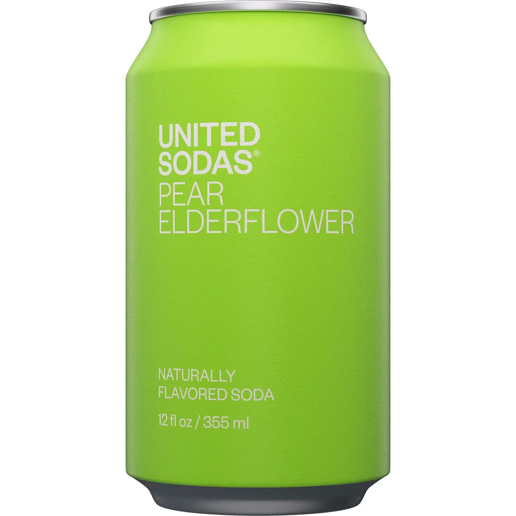 United Sodas Naturally Flavored - Pear Elderflower