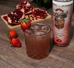 High Ground Elixir Mushroom Seltzer - Strawberry Peach