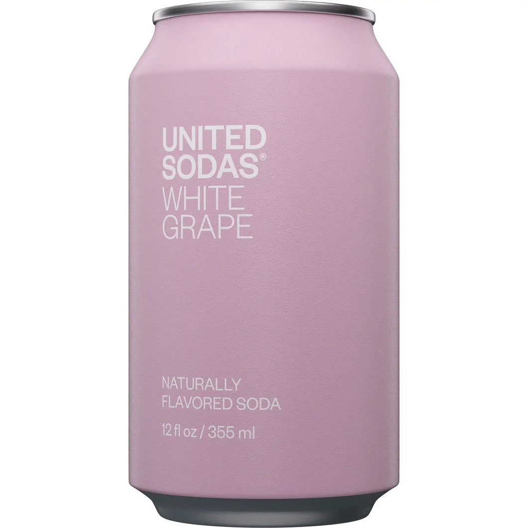 United Sodas Naturally Flavored - White Grape