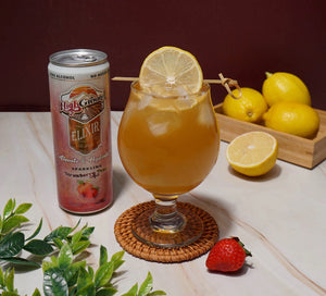 High Ground Elixir Mushroom Seltzer - Strawberry Peach