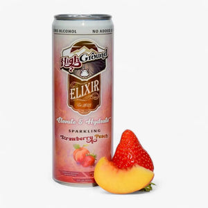 High Ground Elixir Mushroom Seltzer - Strawberry Peach