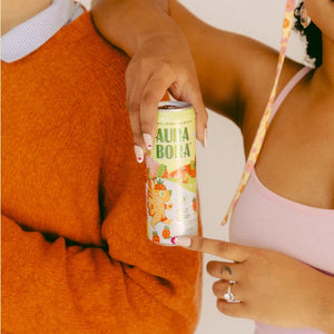 Aura Bora Strawberry Basil Herbal Sparkling Water