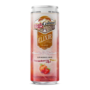 High Ground Elixir Mushroom Seltzer - Strawberry Peach