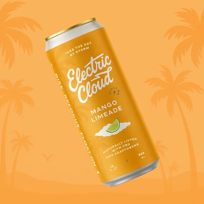 Electric Cloud Mango Limeade - Limited Edition CBD & Adaptogen Beverages