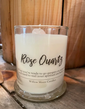 Load image into Gallery viewer, Willow Moon Candles - Snarky Rose Quartz Gemstone
