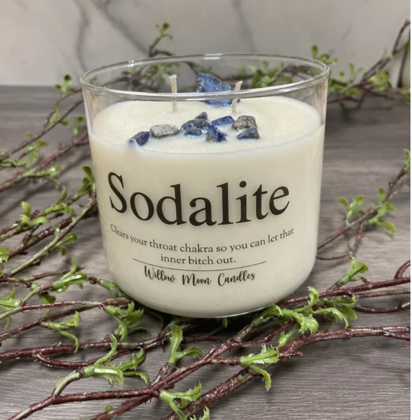 Willow Moon Candles - Snarky Sodalite Crystal